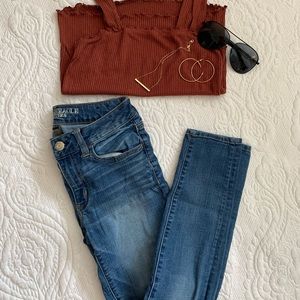 American Eagle Outfitters Medium Wash Jeans